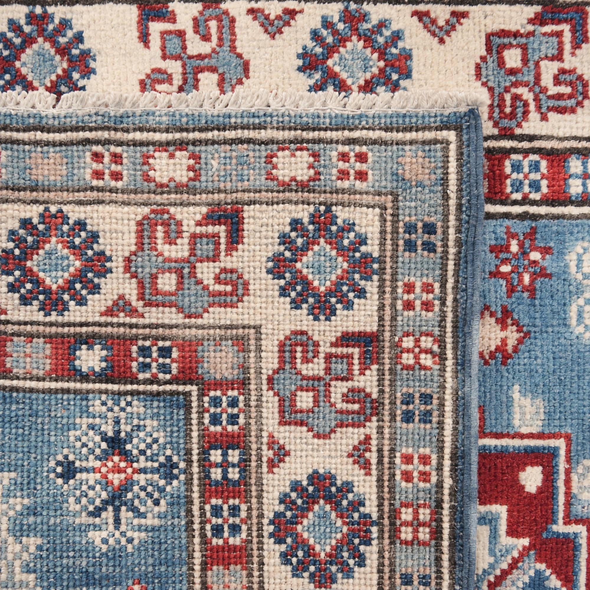 80cm x 125cm Handgeknüpft Kazak Teppich