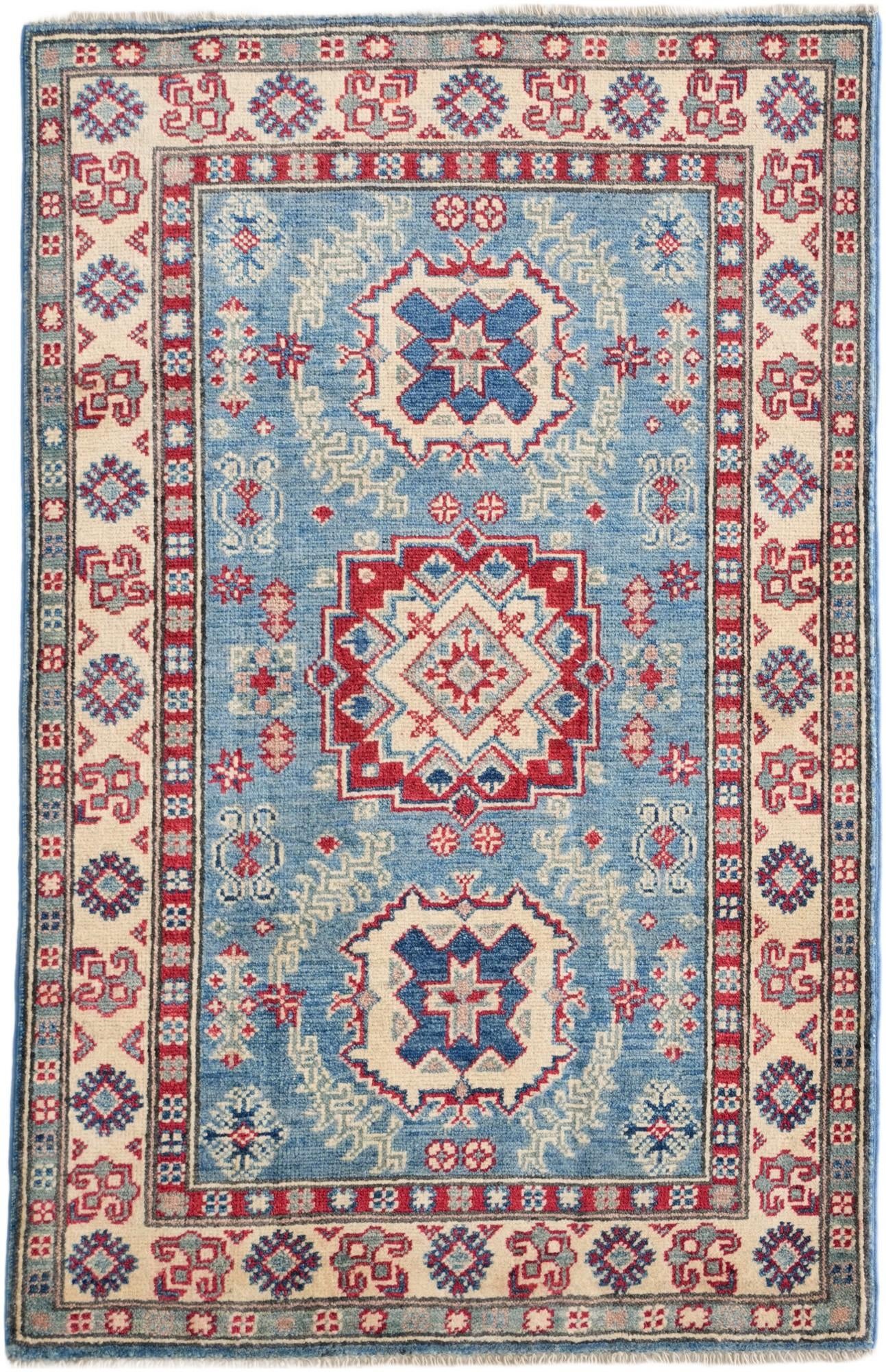 2' 7 x 4' 1 Hand Knotted Kazak Rug