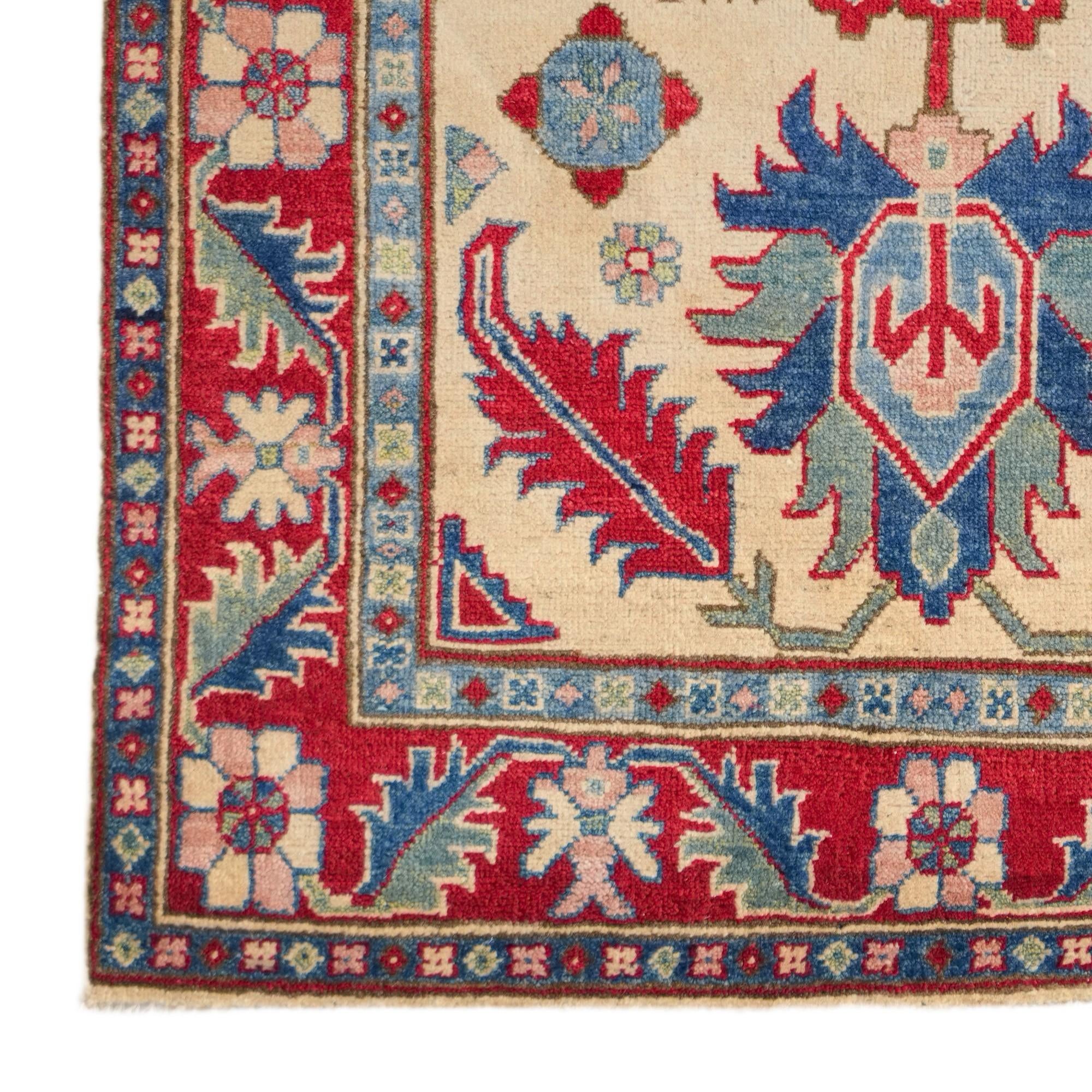 3' 6 x 5' 2 Hand Knotted Kazak Rug