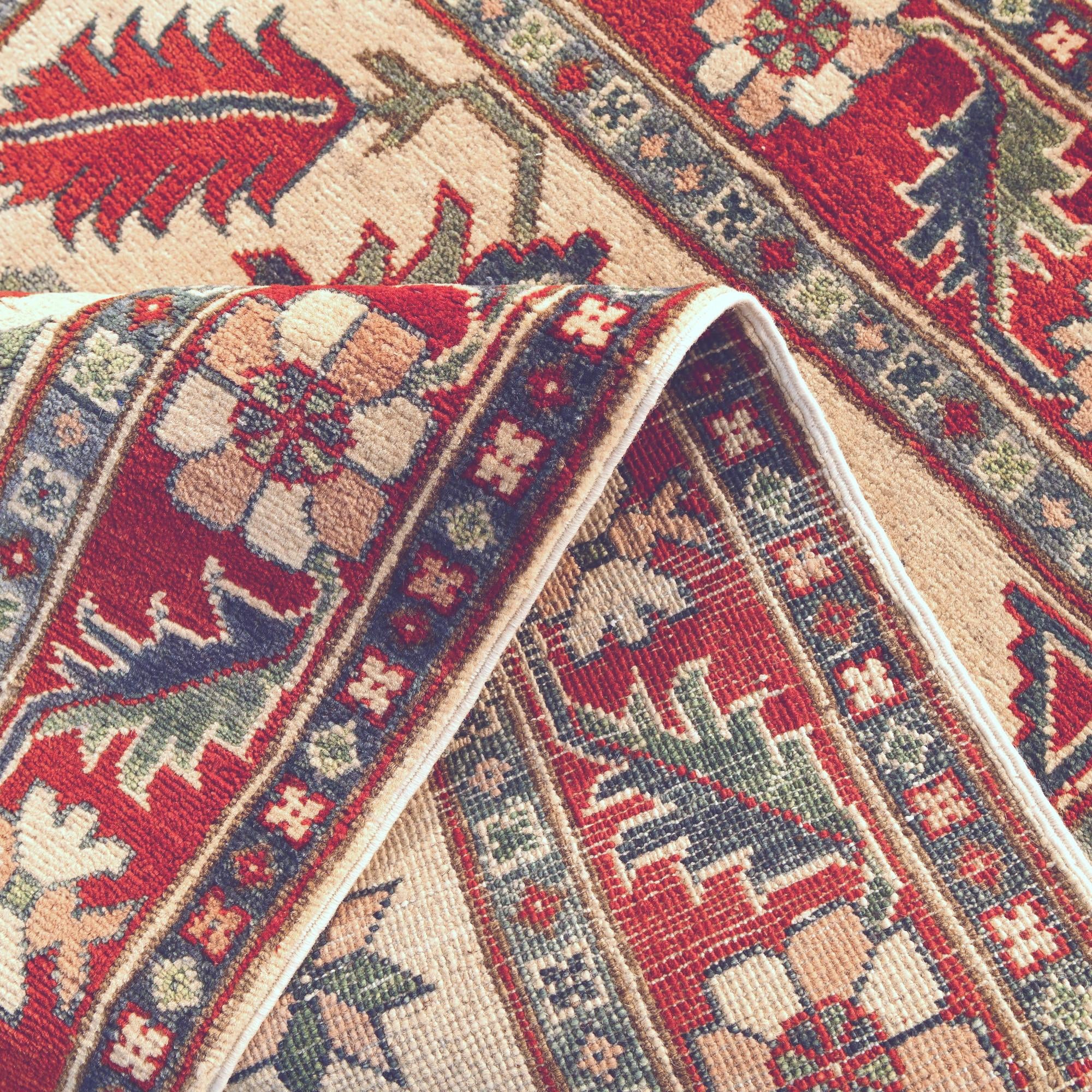 3' 6 x 5' 2 Hand Knotted Kazak Rug