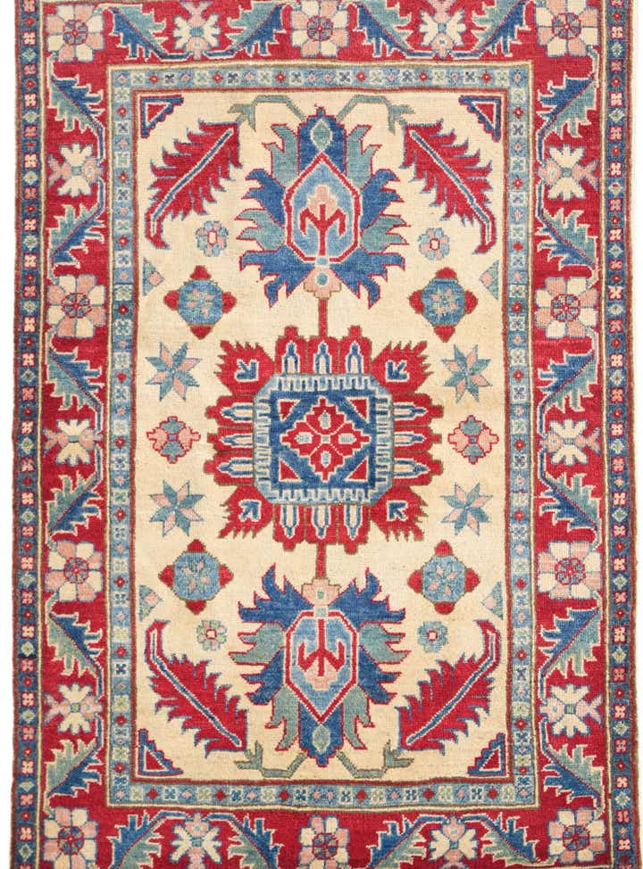 3' 6 x 5' 2 Hand Knotted Kazak Rug