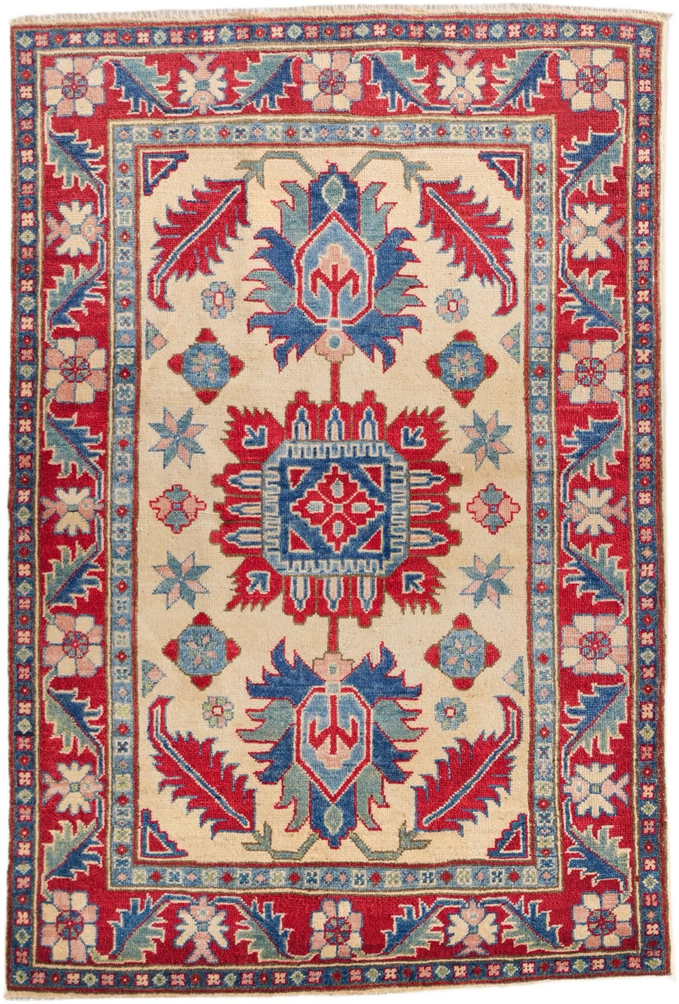 3' 6 x 5' 2 Hand Knotted Kazak Rug
