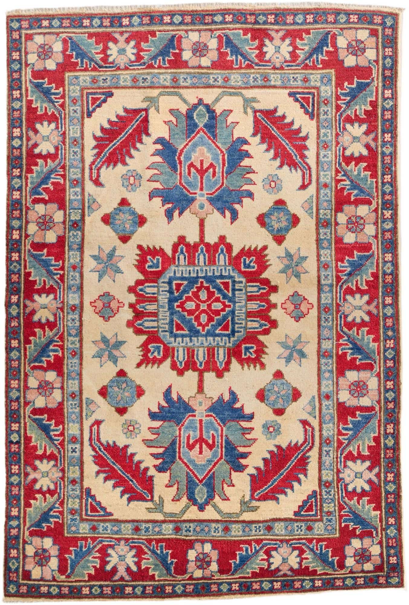 3' 6 x 5' 2 Hand Knotted Kazak Rug