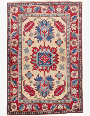 3' 6 x 5' 2 Hand Knotted Kazak Rug