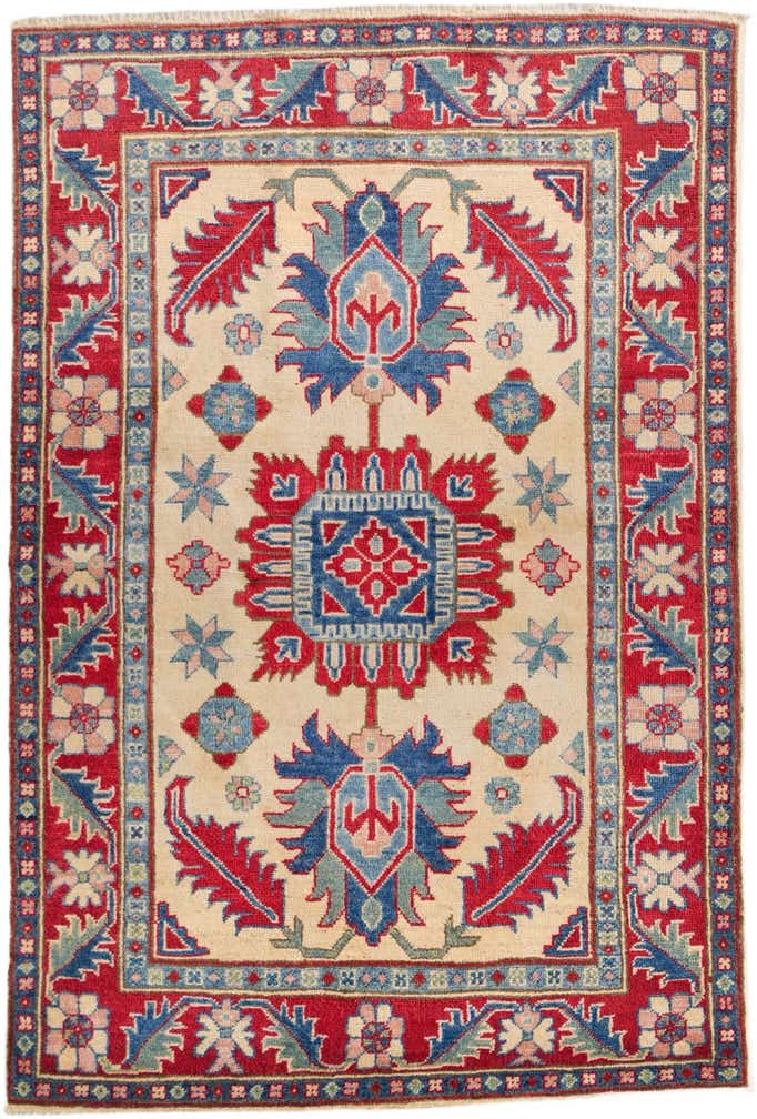3' 6 x 5' 2 Hand Knotted Kazak Rug