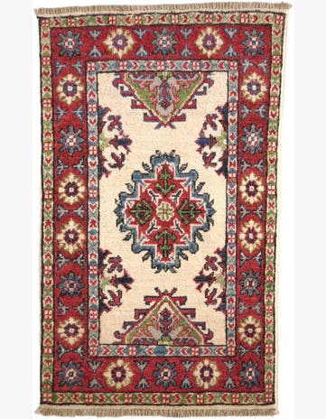 1' 11 x 3' 1 Hand Knotted Kazak Rug