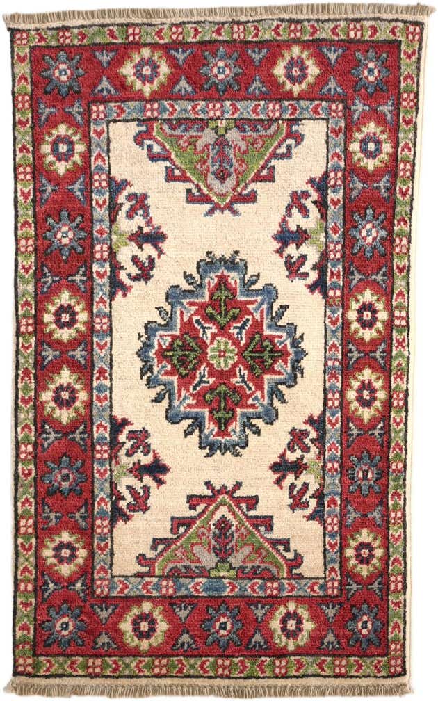 1' 11 x 3' 1 Hand Knotted Kazak Rug