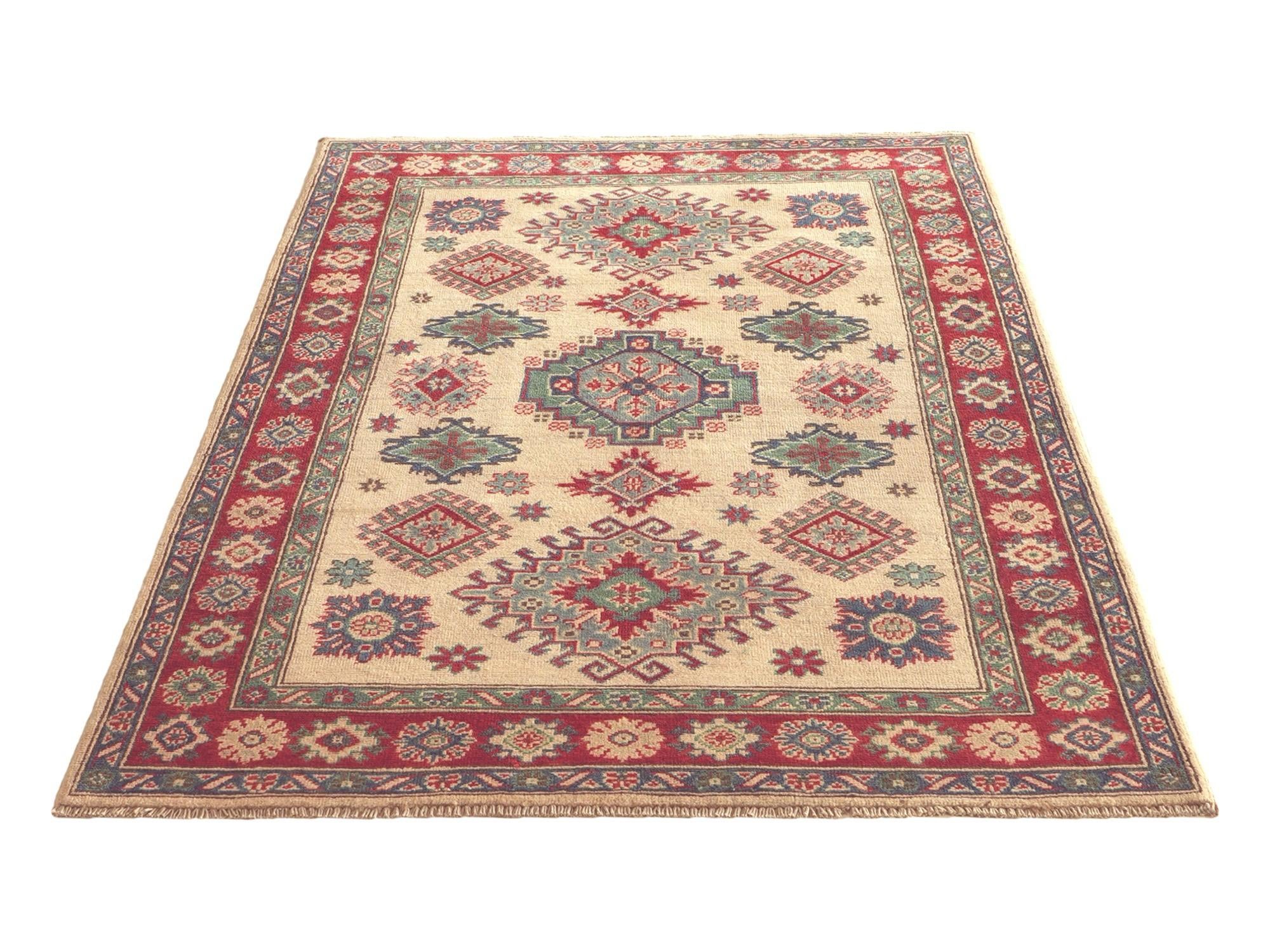 Detail image 5 of 10: 3' 10 x 5' 10 Hand Knotted Kazak Rug