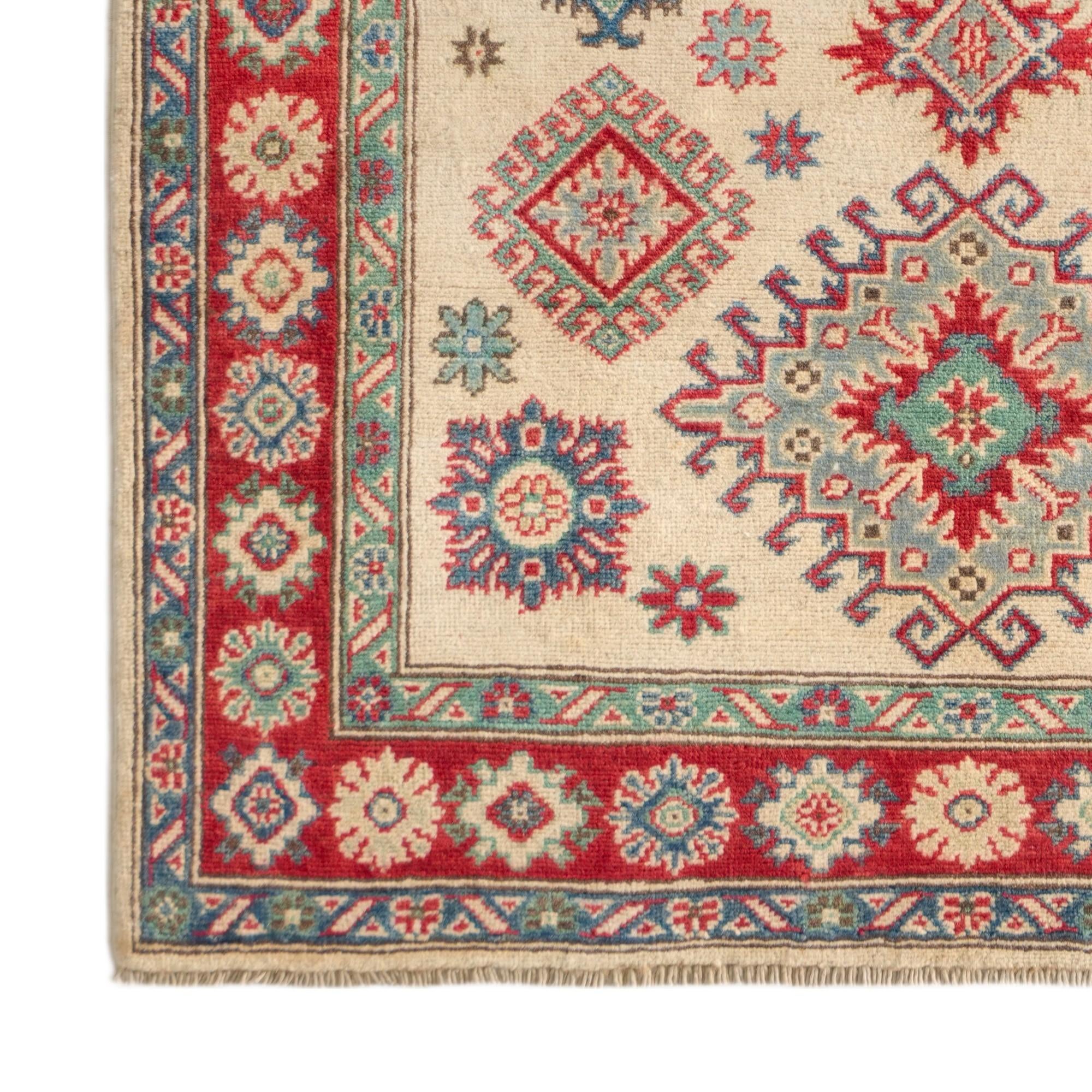 Detail image 7 of 10: 3' 10 x 5' 10 Hand Knotted Kazak Rug