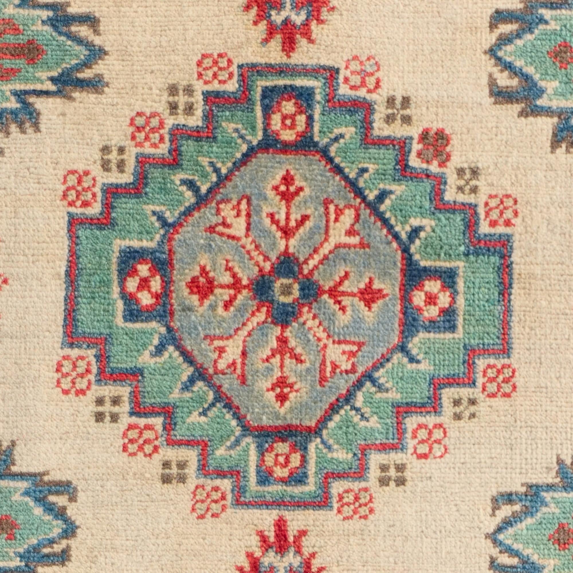 Detail image 10 of 10: 3' 10 x 5' 10 Hand Knotted Kazak Rug