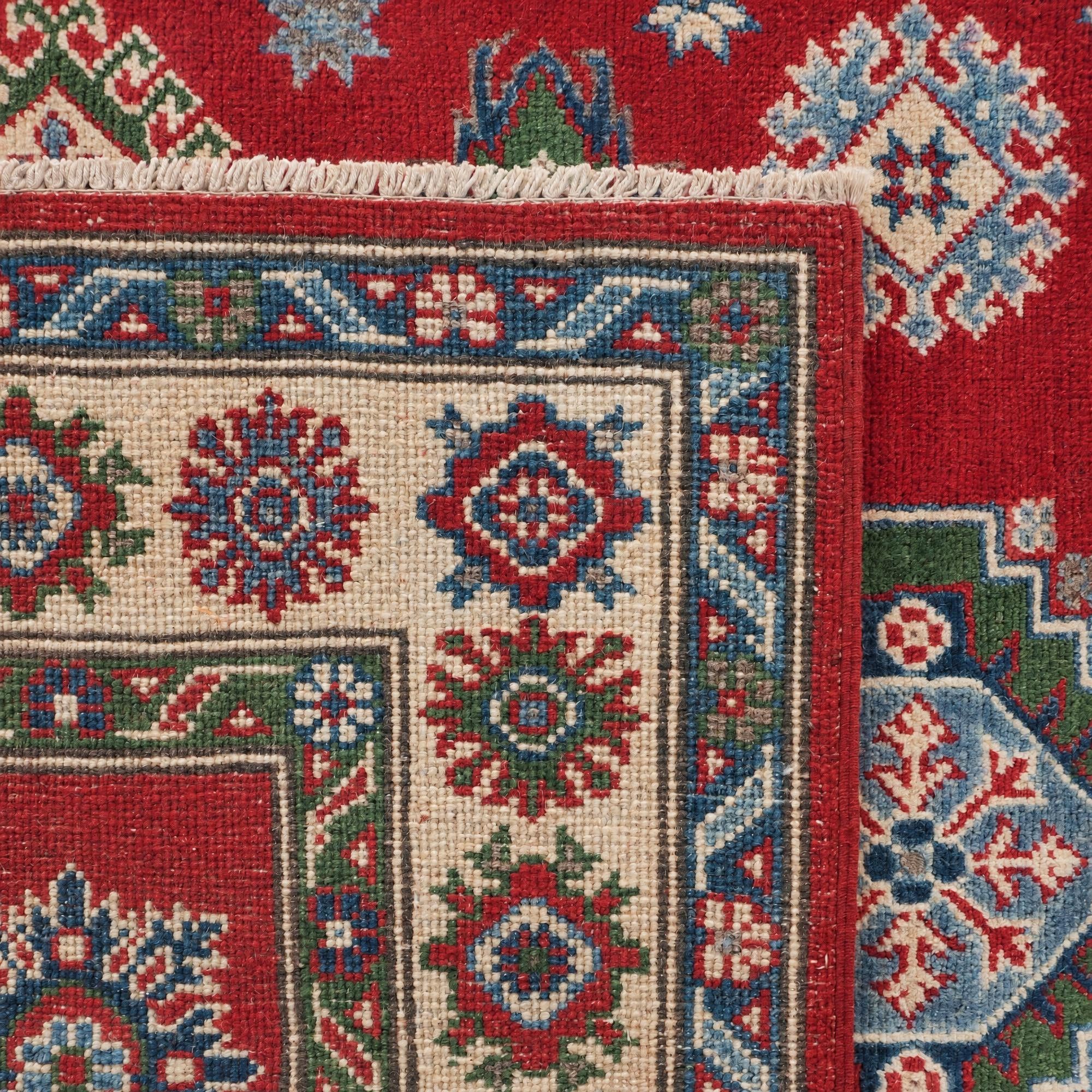 125cm x 185cm Handgeknüpft Kazak Teppich