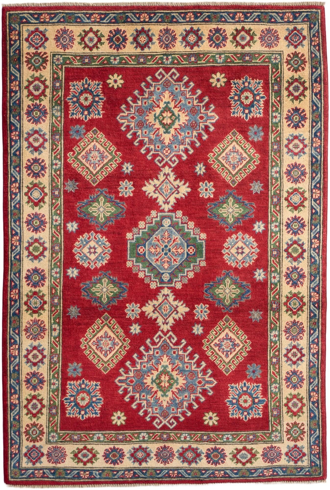 Detail image 2 of 10: 4' x 6' Hand Knotted Kazak Rug