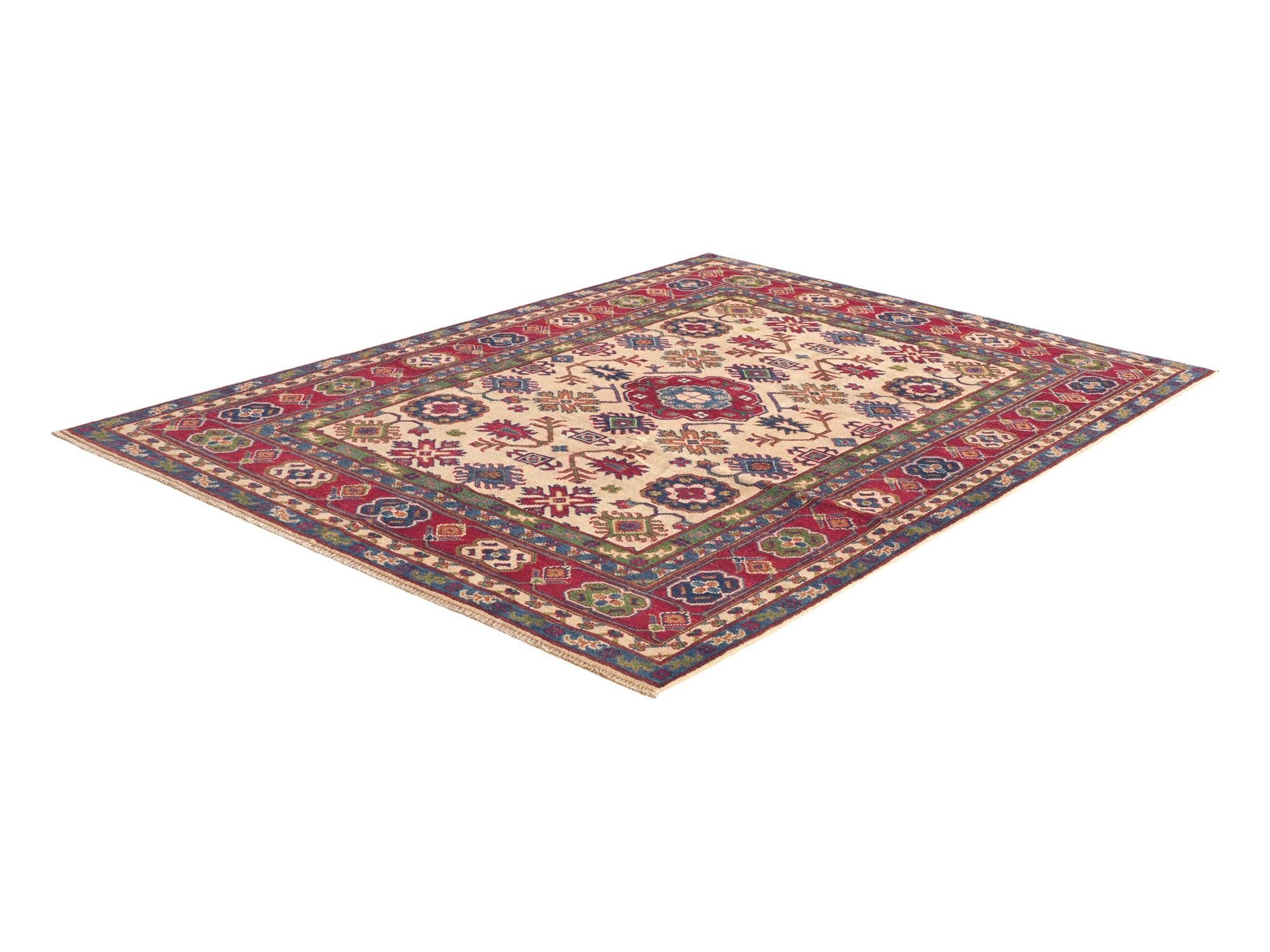145cm x 210cm Hand Knotted Kazak Rug