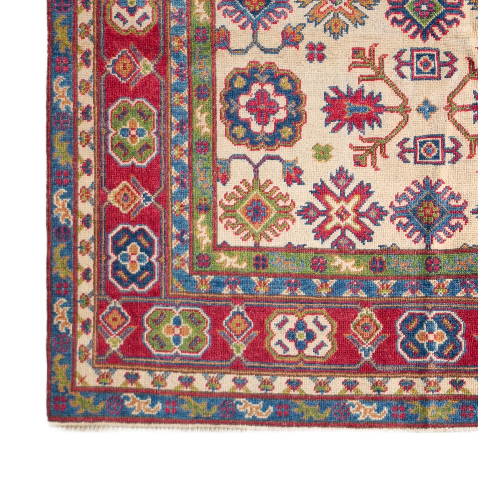 145cm x 210cm Hand Knotted Kazak Rug