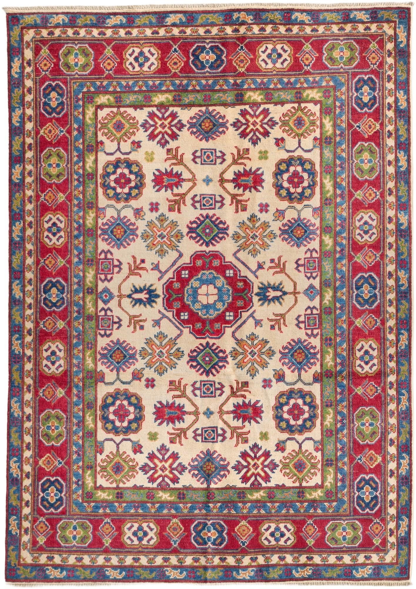 145cm x 210cm Hand Knotted Kazak Rug