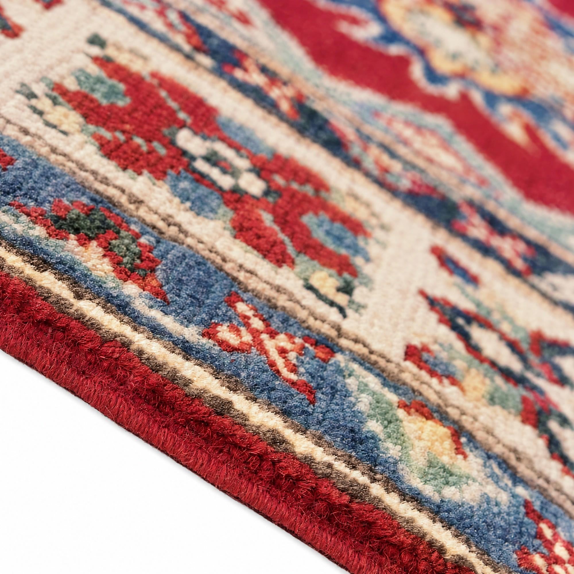 80cm x 120cm Hand Knotted Kazak Rug