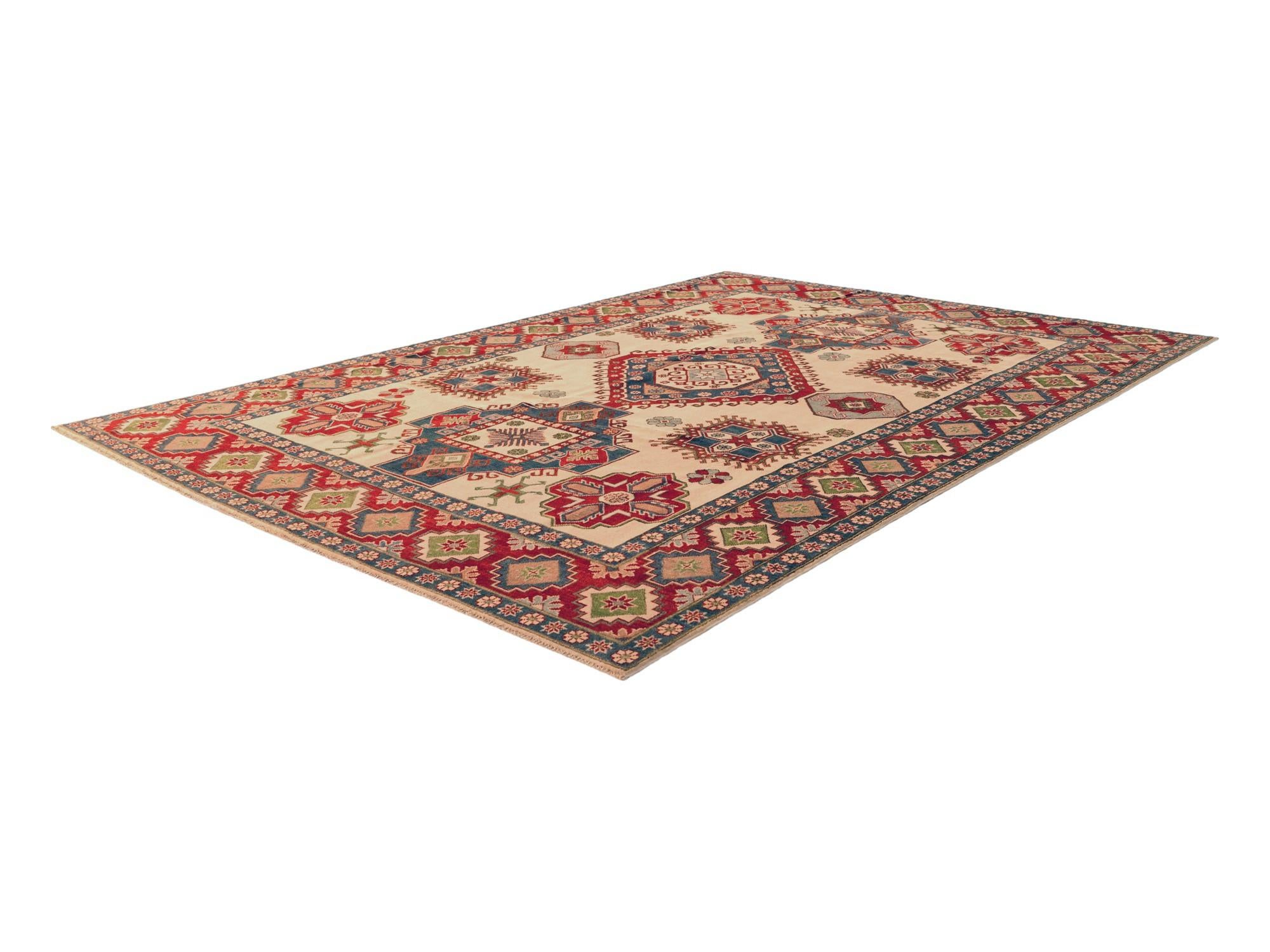 8' 1 x 11' 7 Hand Knotted Kazak Rug