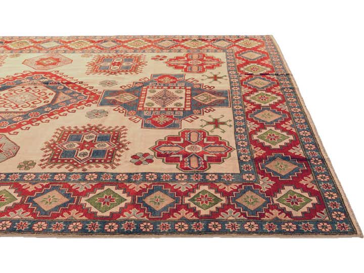 8' 1 x 11' 7 Hand Knotted Kazak Rug