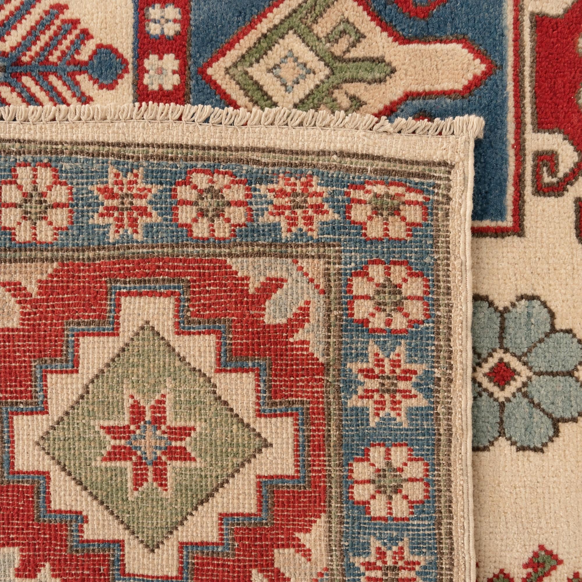 245cm x 355cm Hand Knotted Kazak Rug