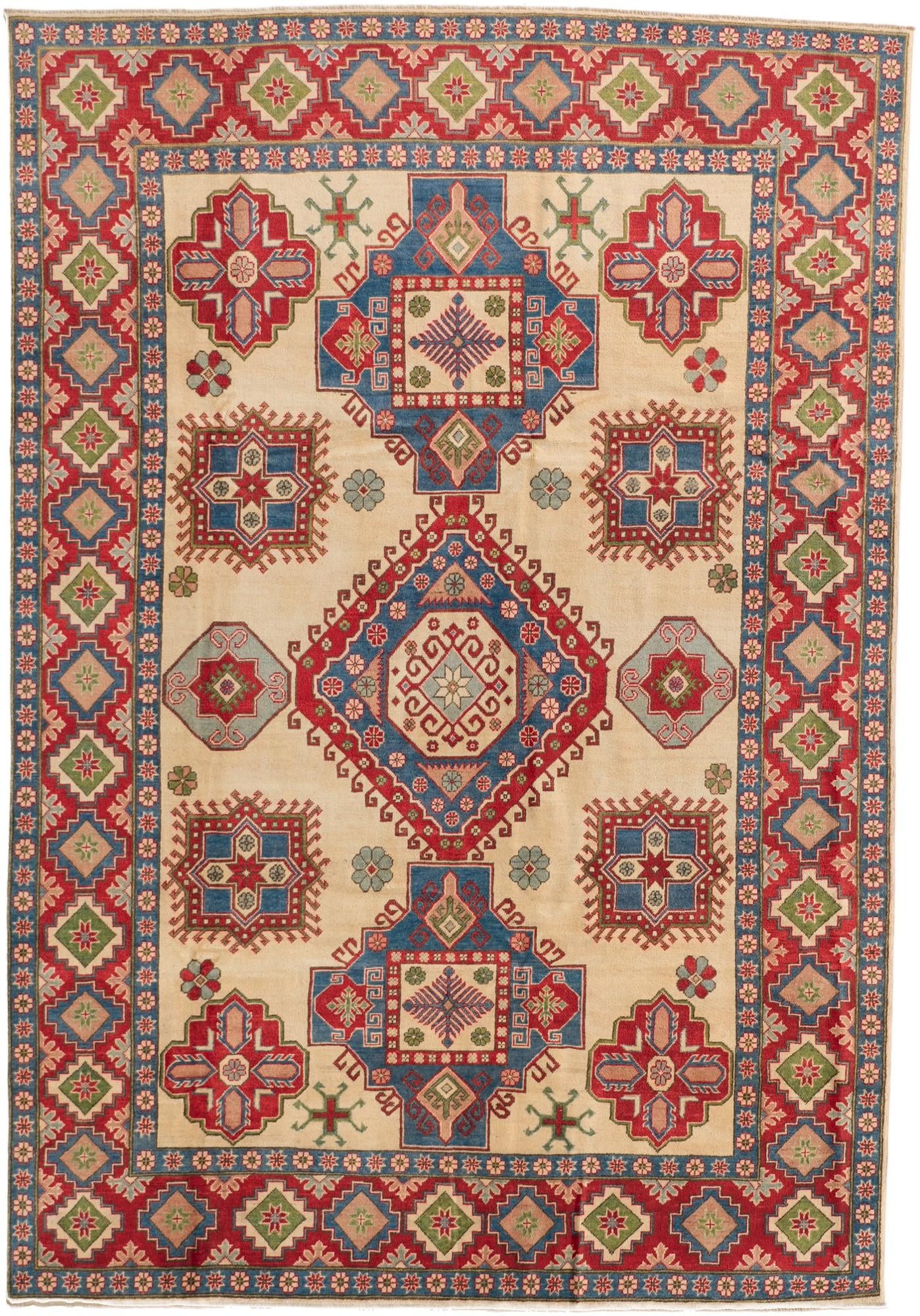 8' 1 x 11' 7 Hand Knotted Kazak Rug