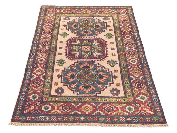 Detail image of 85cm x 130cm Hand Knotted Kazak Rug