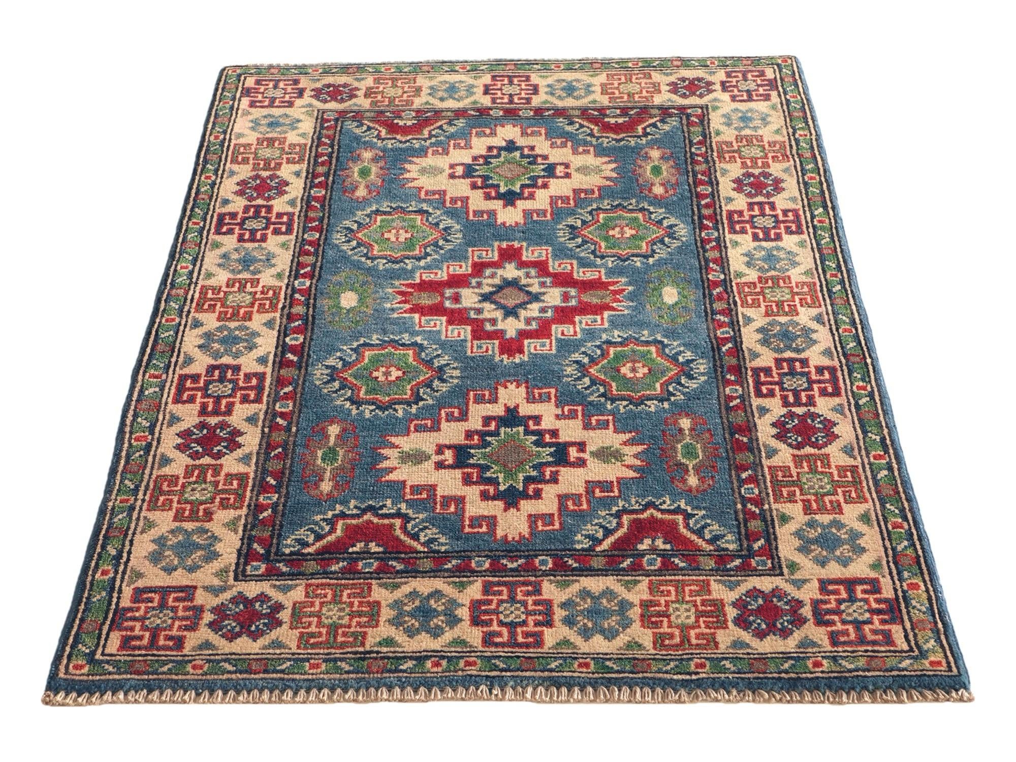 Detail image 5 of 10: 2' 10 x 4' 3 Hand Knotted Kazak Rug