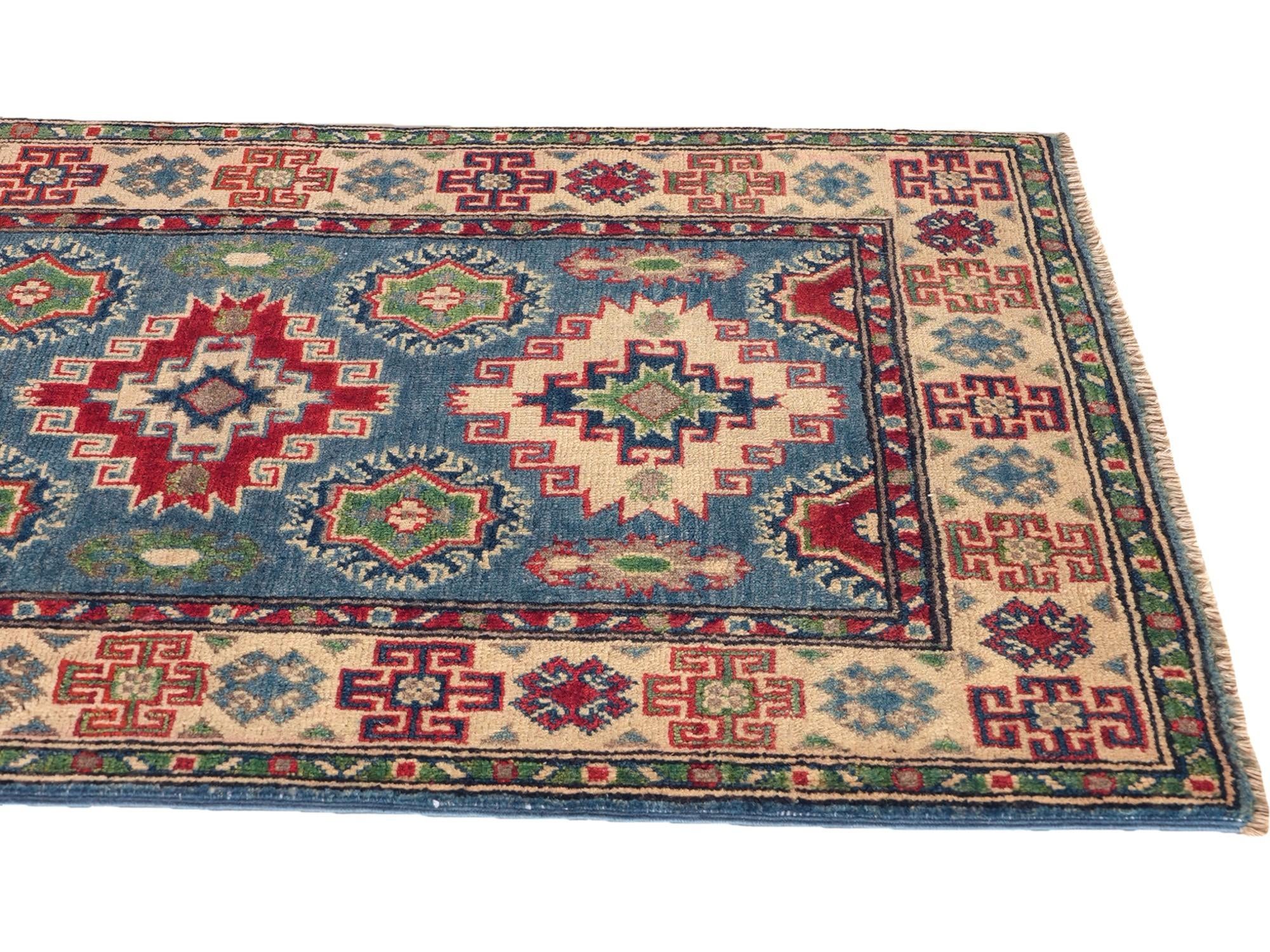 Detail image 6 of 10: 2' 10 x 4' 3 Hand Knotted Kazak Rug