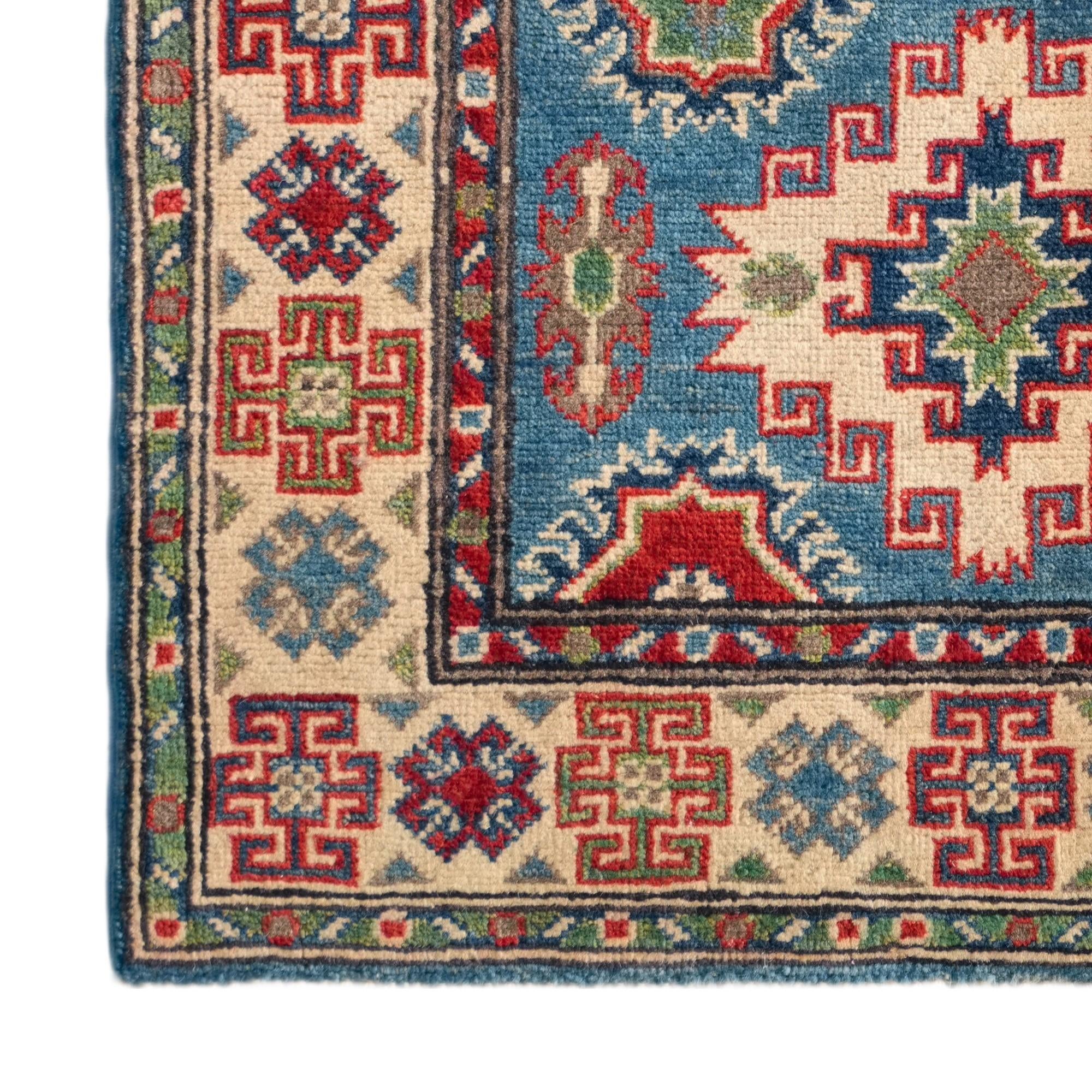 Detail image 7 of 10: 2' 10 x 4' 3 Hand Knotted Kazak Rug