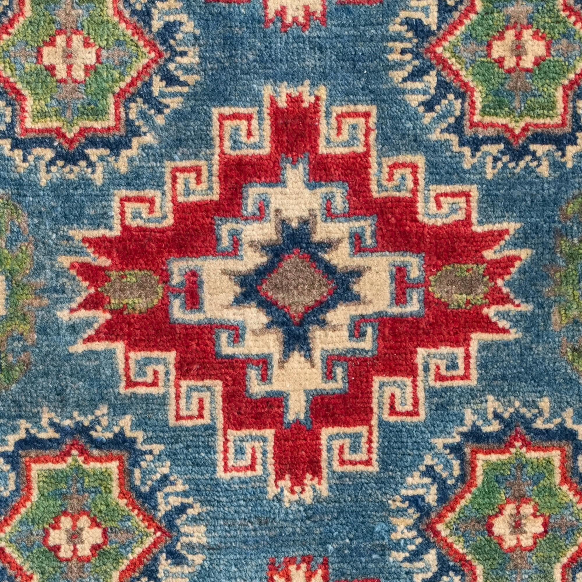 Detail image 10 of 10: 2' 10 x 4' 3 Hand Knotted Kazak Rug