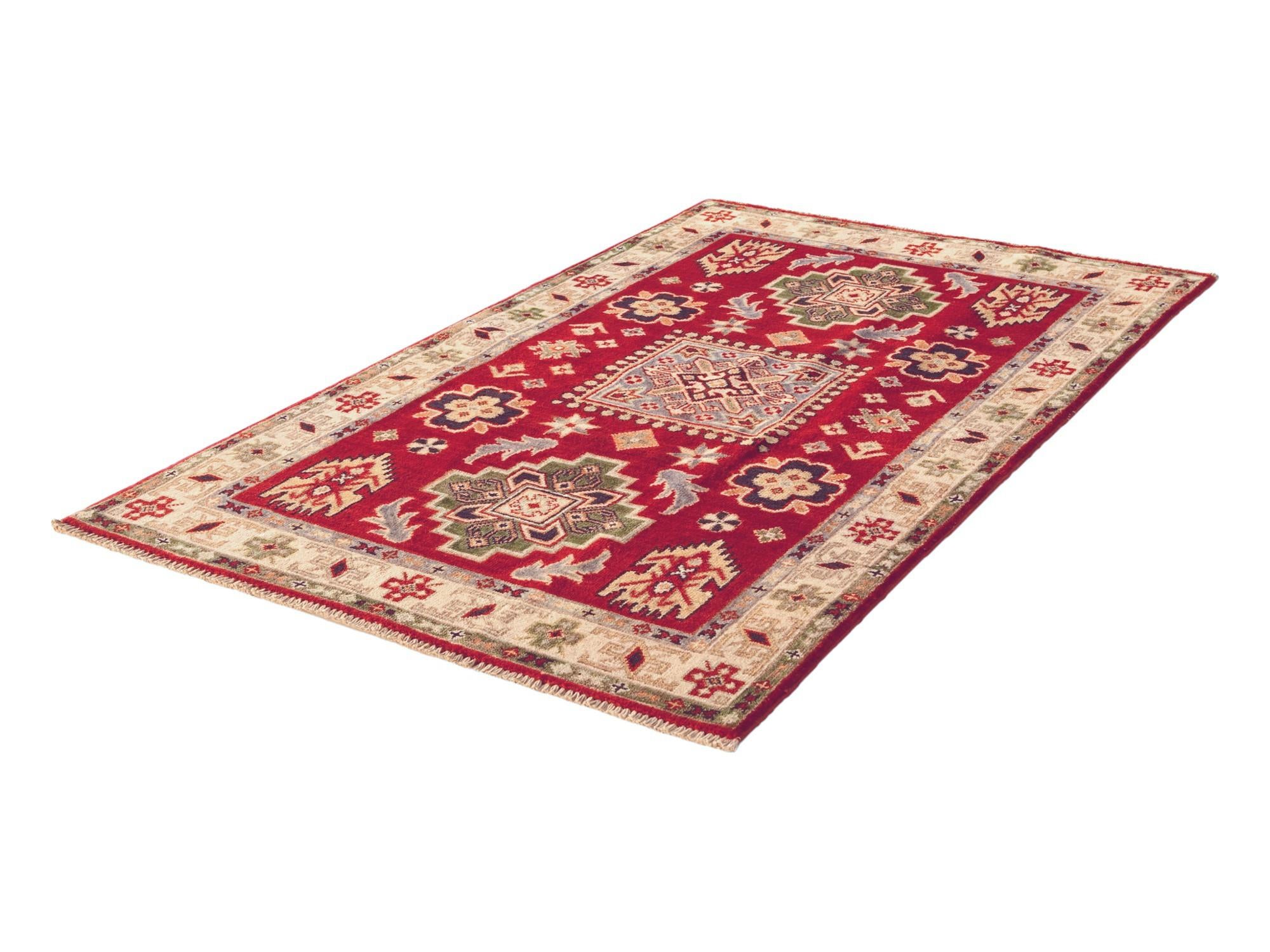 3' 1 x 4' 11 Hand Knotted Kazak Rug