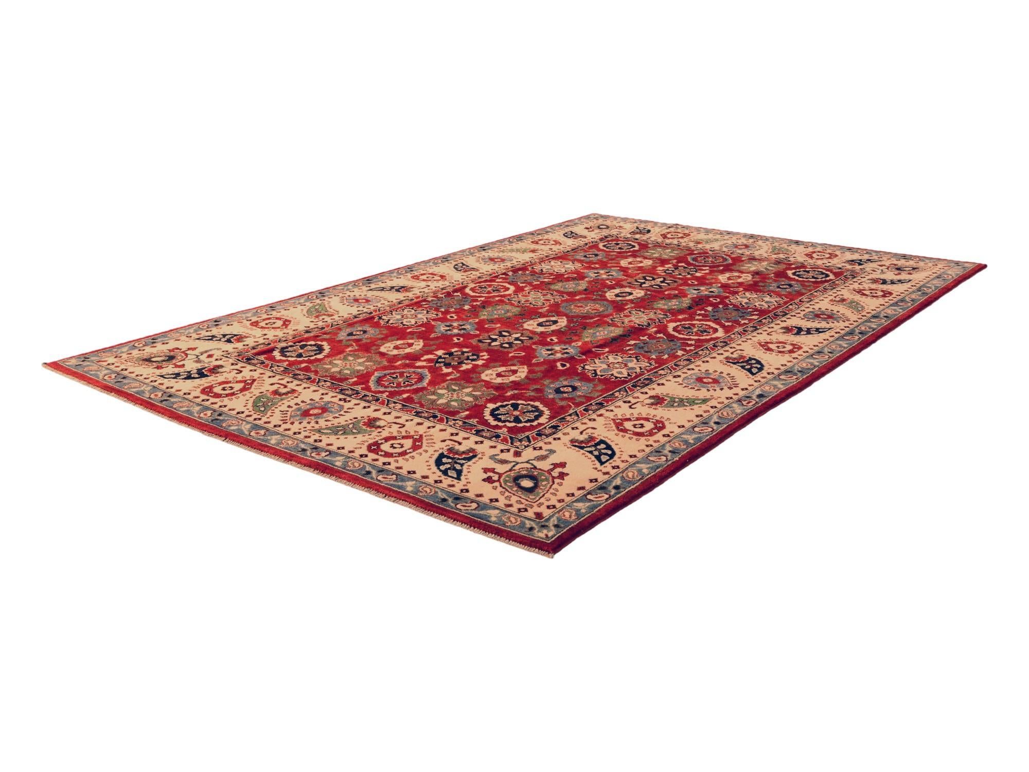 6' 7 x 9' 11 Hand Knotted Kazak Rug