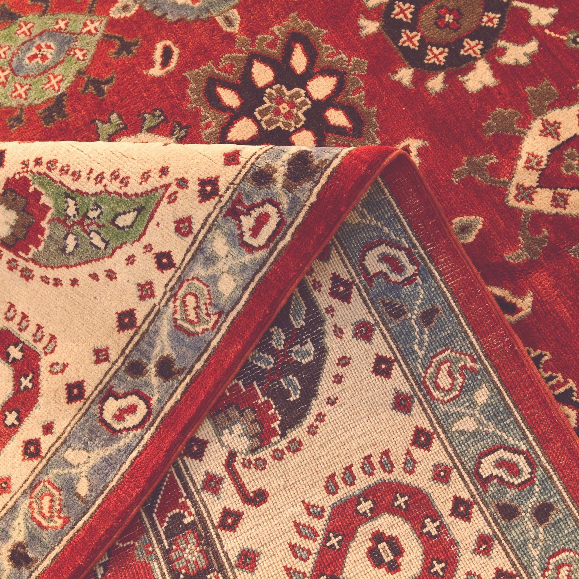 6' 7 x 9' 11 Hand Knotted Kazak Rug