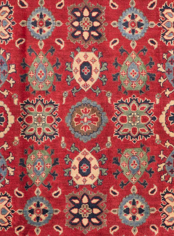 6' 7 x 9' 11 Hand Knotted Kazak Rug