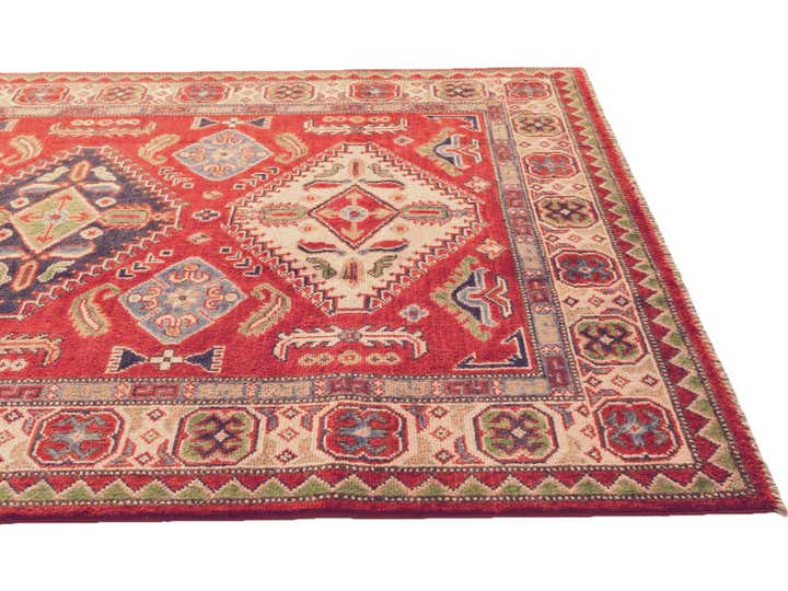 4' x 5' 10 Hand Knotted Kazak Rug