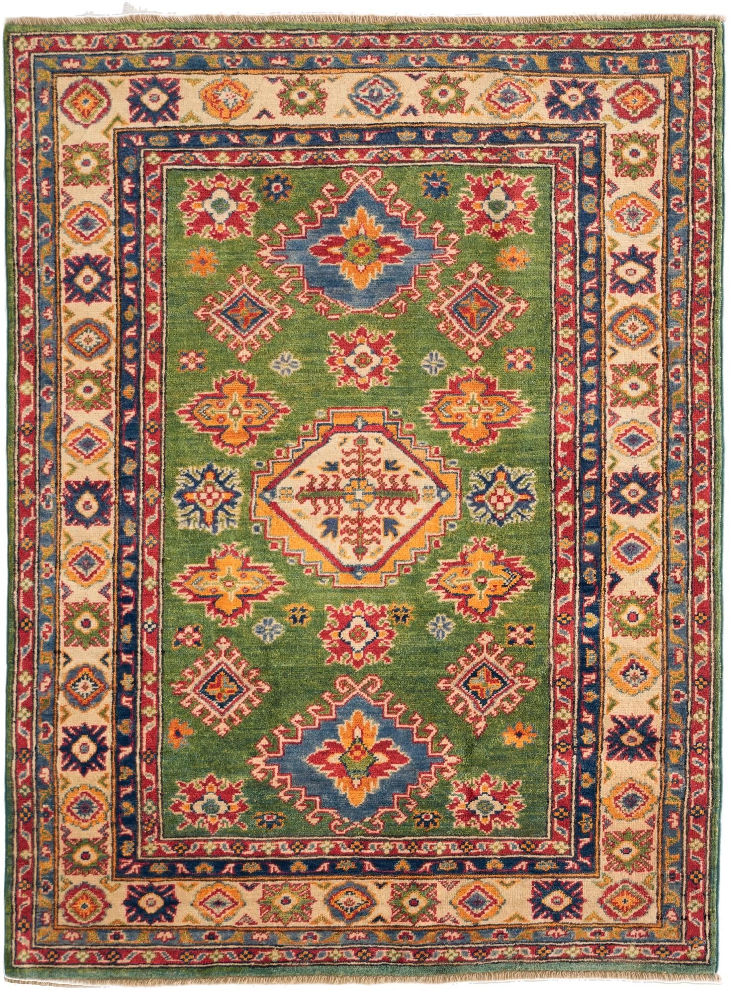 4' 2 x 5' 9 Hand Knotted Kazak Rug
