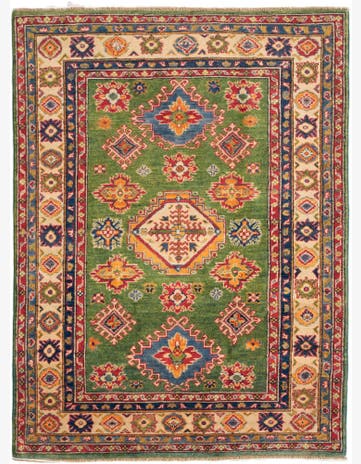 4' 2 x 5' 9 Hand Knotted Kazak Rug