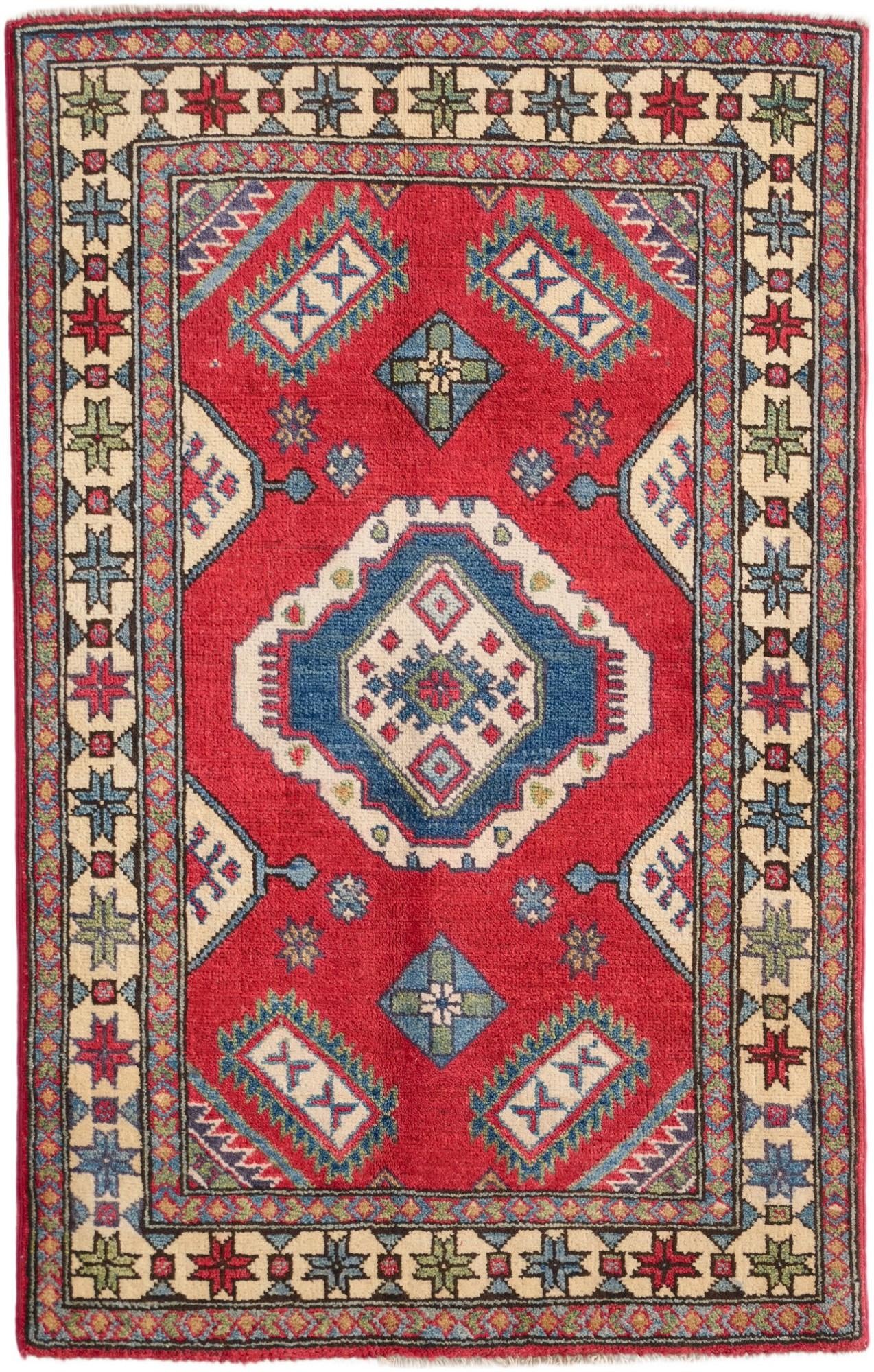 2' 8 x 4' 3 Hand Knotted Kazak Rug