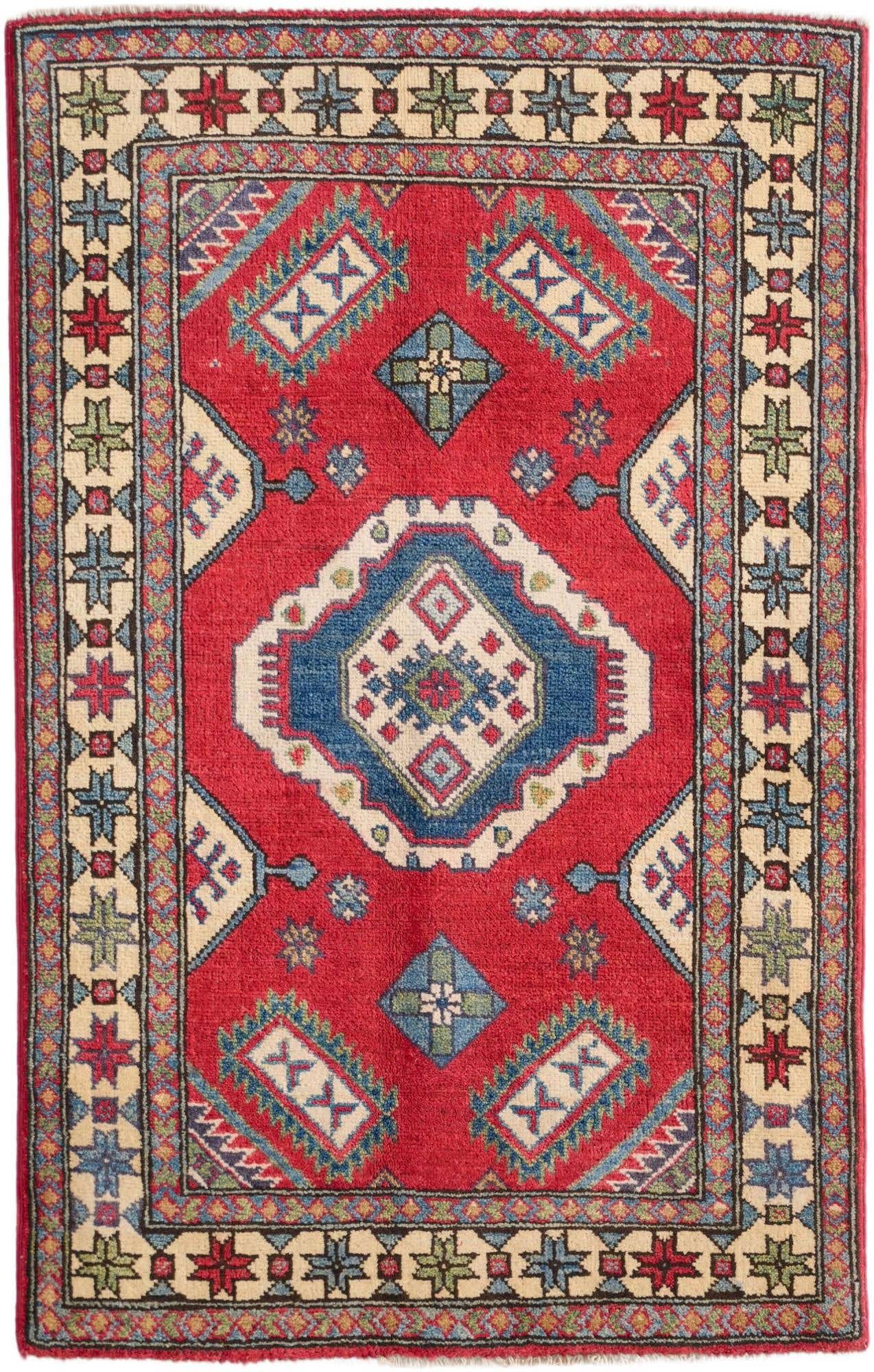2' 8 x 4' 3 Hand Knotted Kazak Rug