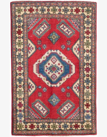 2' 8 x 4' 3 Hand Knotted Kazak Rug