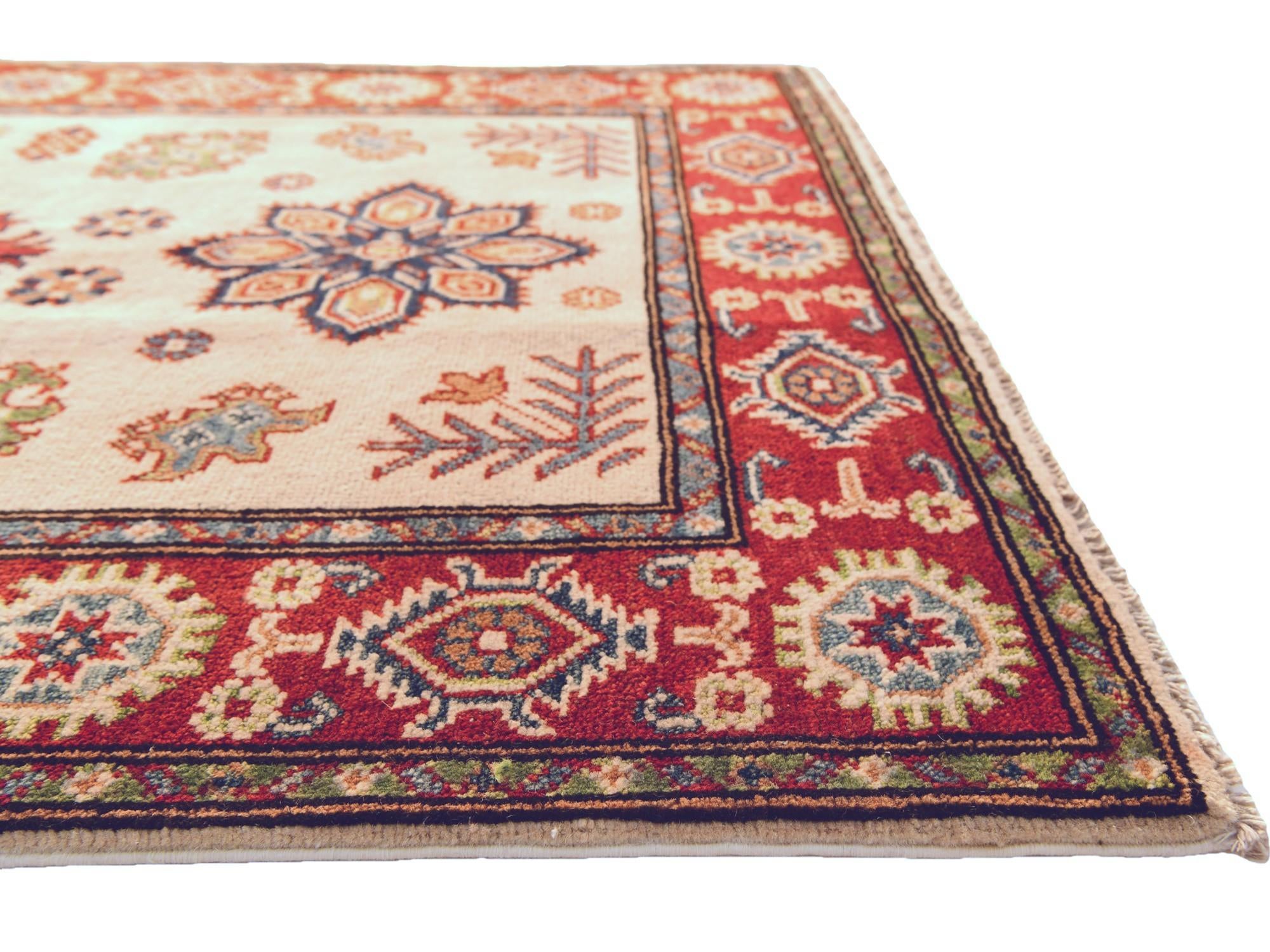 Detail image 6 of 10: 3' 5 x 5' 1 Hand Knotted Kazak Rug
