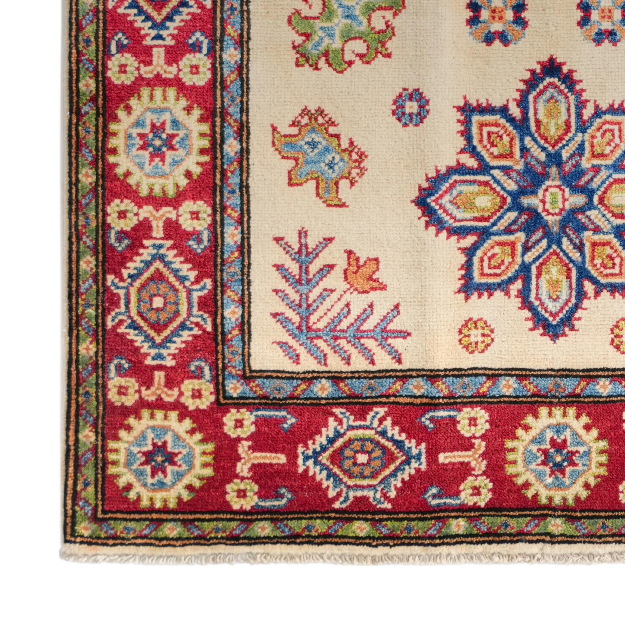 105cm x 155cm Hand Knotted Kazak Rug