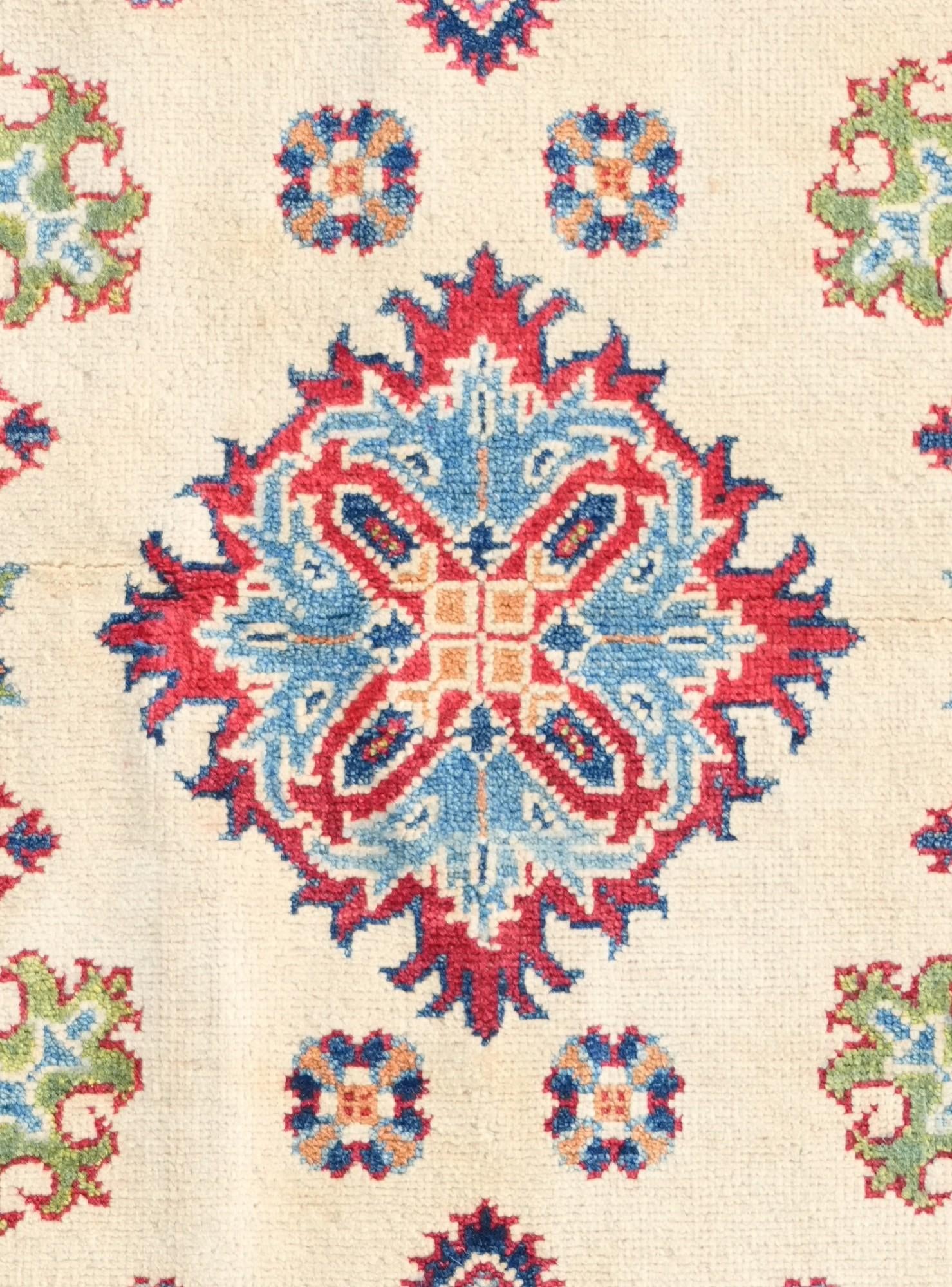 3' 5 x 5' 1 Hand Knotted Kazak Rug