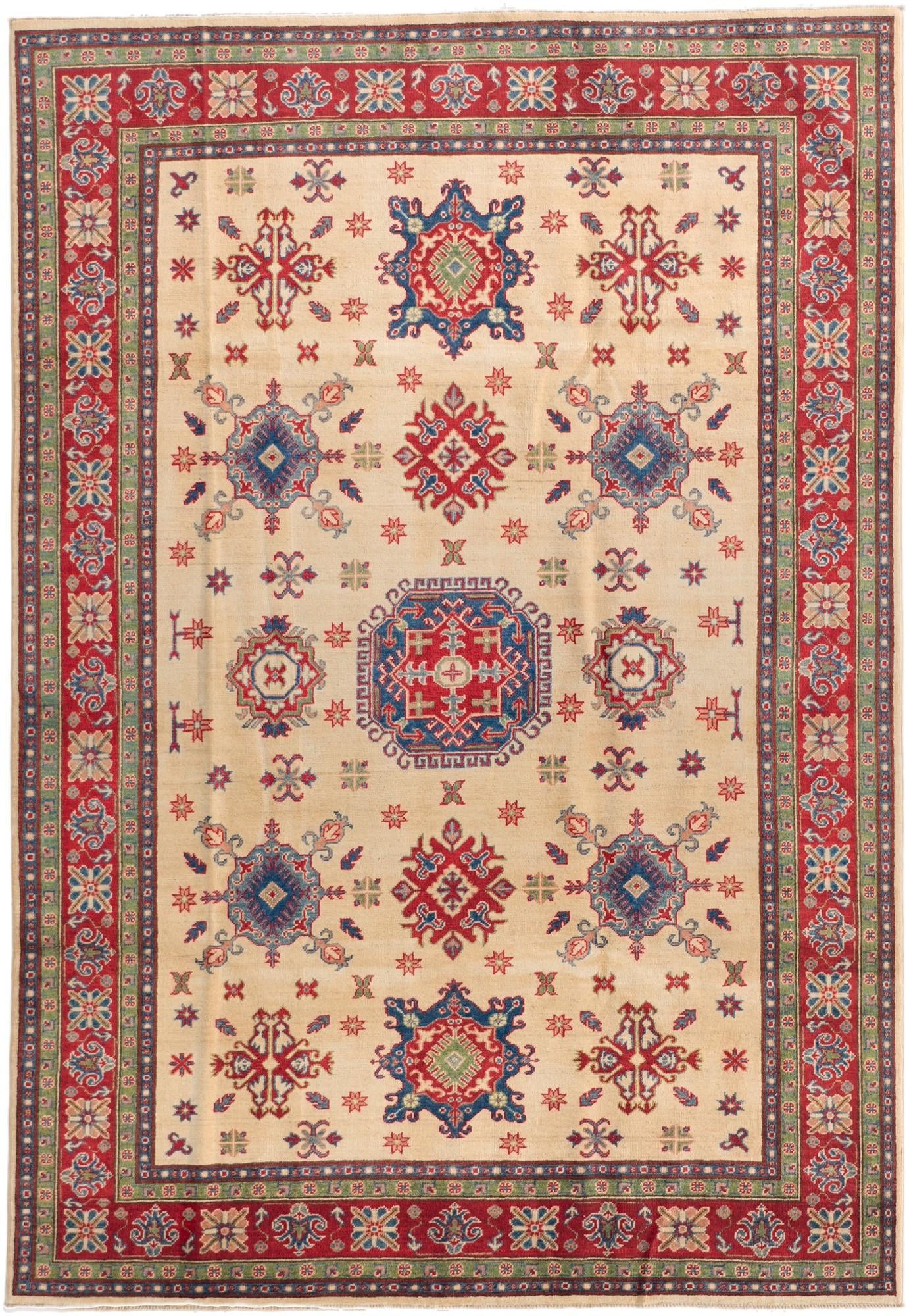 6' 8 x 9' 7 Hand Knotted Kazak Rug