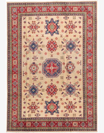 6' 8 x 9' 7 Hand Knotted Kazak Rug