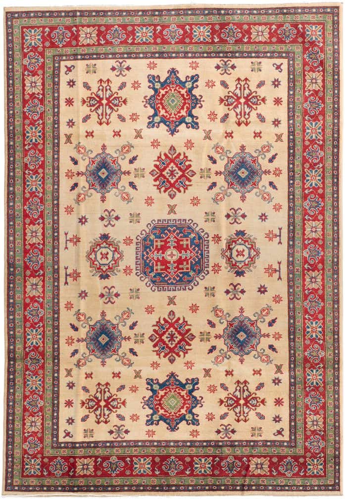 6' 8 x 9' 7 Hand Knotted Kazak Rug