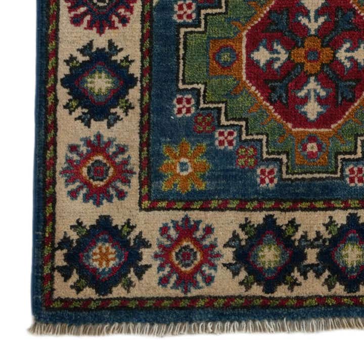 2' x 3' 1 Hand Knotted Kazak Rug