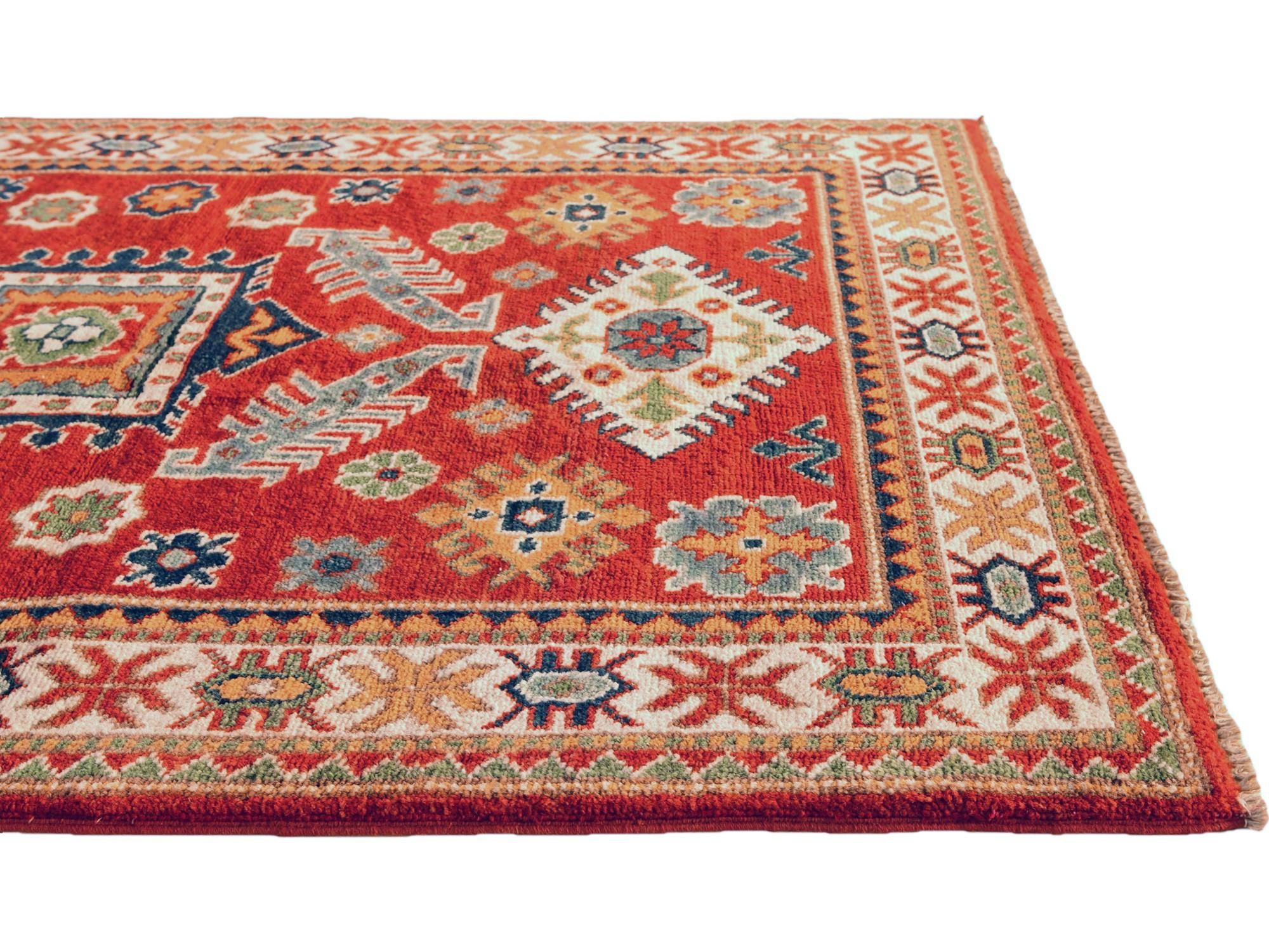 3' 3 x 4' 11 Hand Knotted Kazak Rug