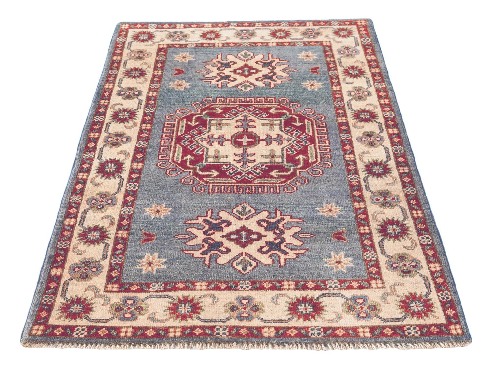 2' 7 x 4' 2 Hand Knotted Kazak Rug