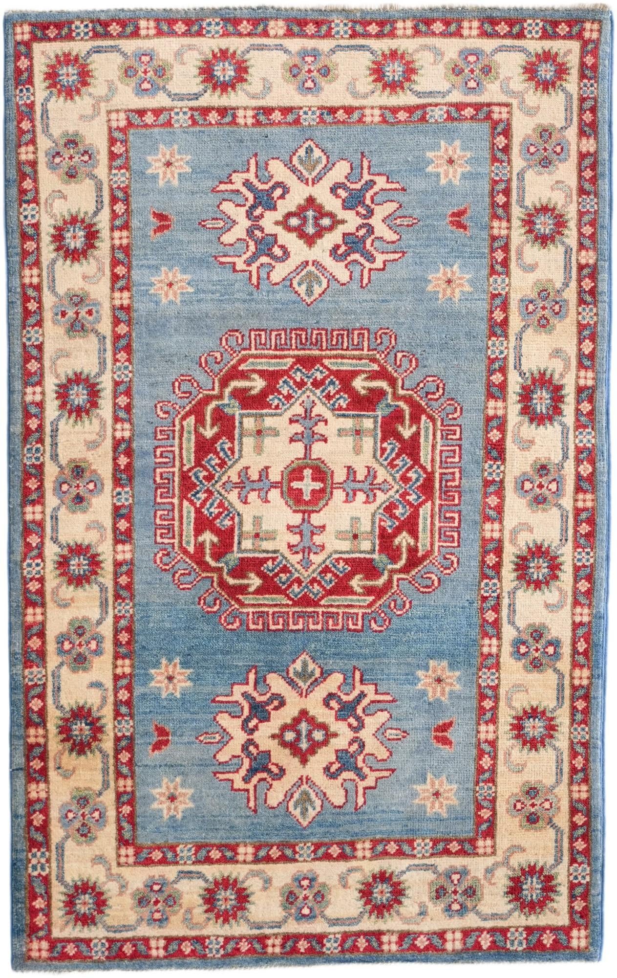 2' 7 x 4' 2 Hand Knotted Kazak Rug
