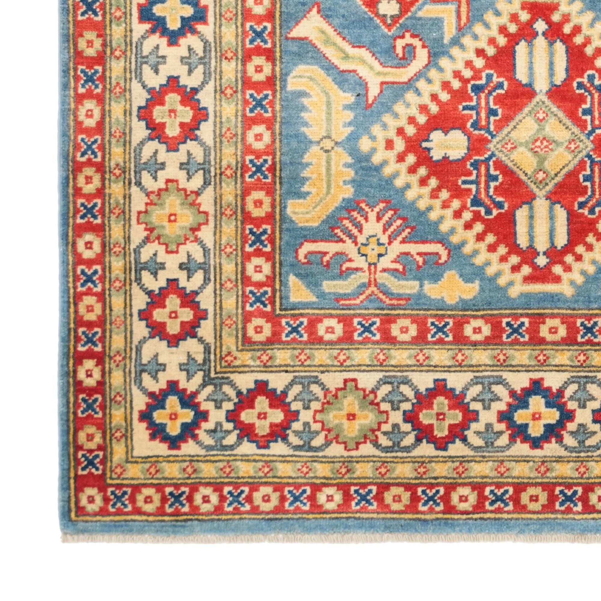 120cm x 185cm Hand Knotted Kazak Rug